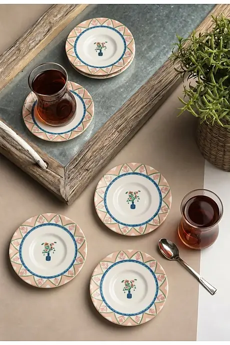 Fleur 12 Parça 6 Kişilik Çay Bardağı Seti - 1