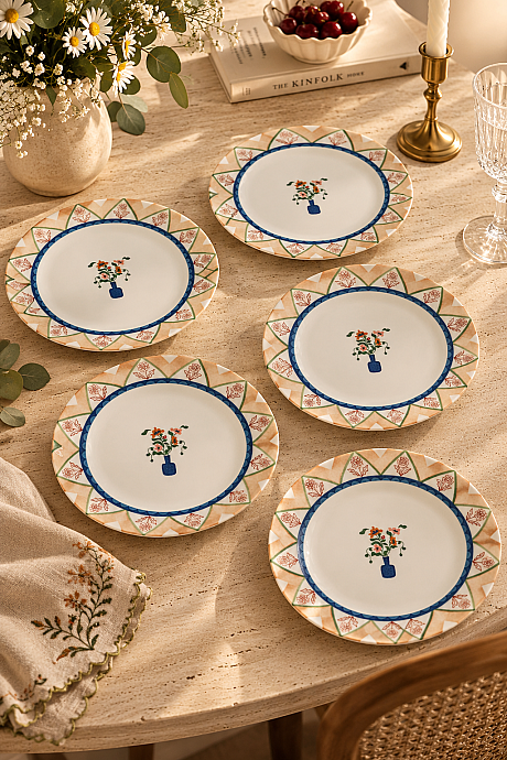 Fleur 6 Parça 19 cm Pasta Takımı - 2