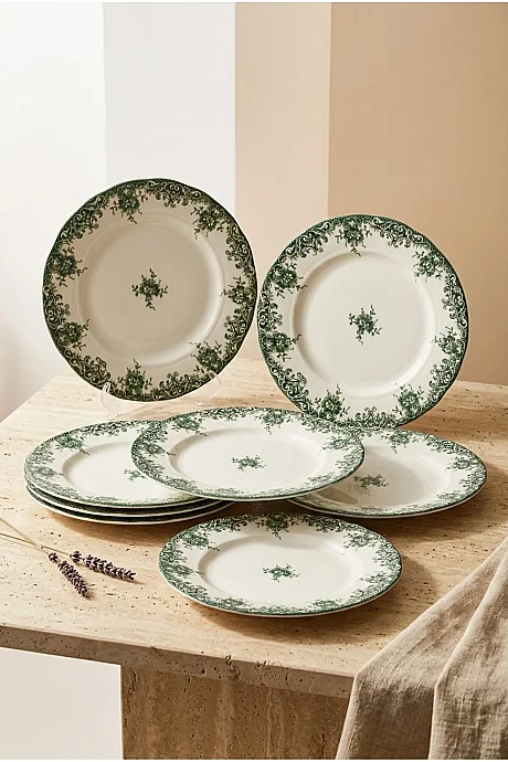 Nostalgia 25 cm 6 Parça Servis Tabağı - (1)