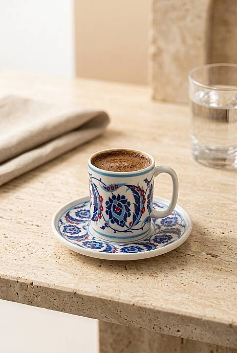 Ottoman Bloom 12 Parça 6 Kişilik Kahve Takımı 90 cc - 1