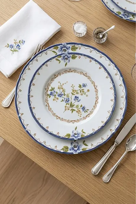 Tulu Porselen Liana 24 Parça 6 Kişilik Yemek Takımı DB2690 - 2