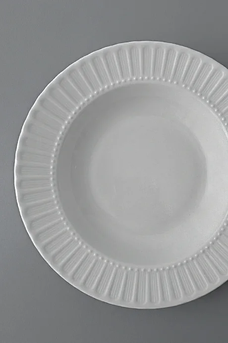 Tulu Porselen Safir 6 Parça 21 Cm Çukur Porselen Tabak - 2