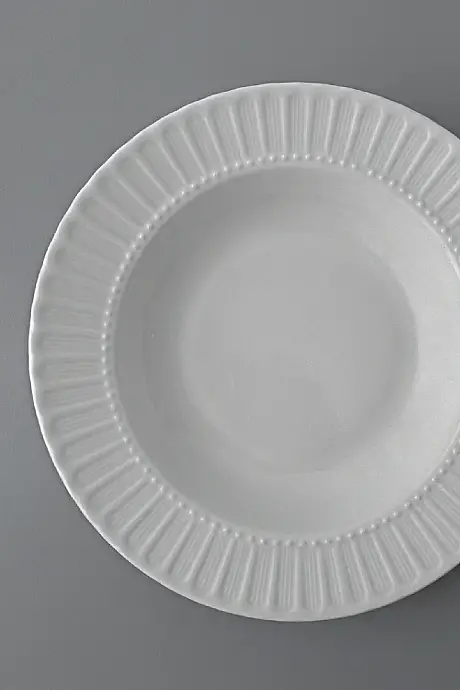 Tulu Porselen Safir 6 Parça 21 Cm Çukur Porselen Tabak - 2