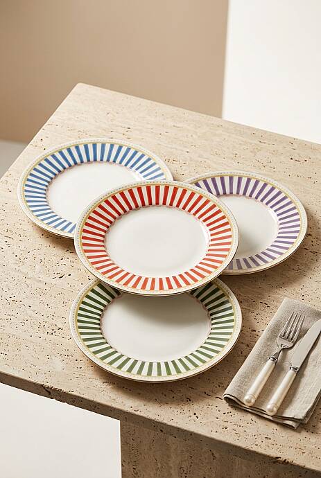 Tulu Porselen Tivora 4 Parça 19 Cm Pasta Tabağı - 2